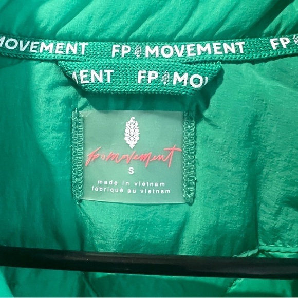 FP Movement Off The Bleachers Coaches Jacket in Green Size Small - Picture 4 of 12